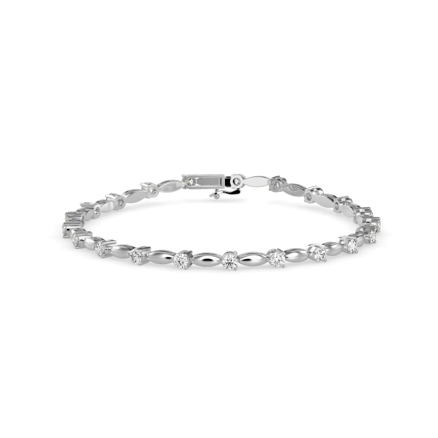 Palisade Tennis Diamond Bracelet Platinum