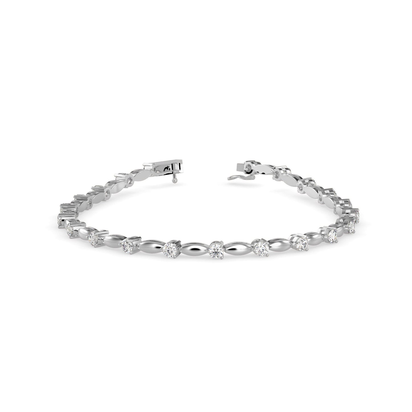 Palisade Tennis Diamond Bracelet Platinum