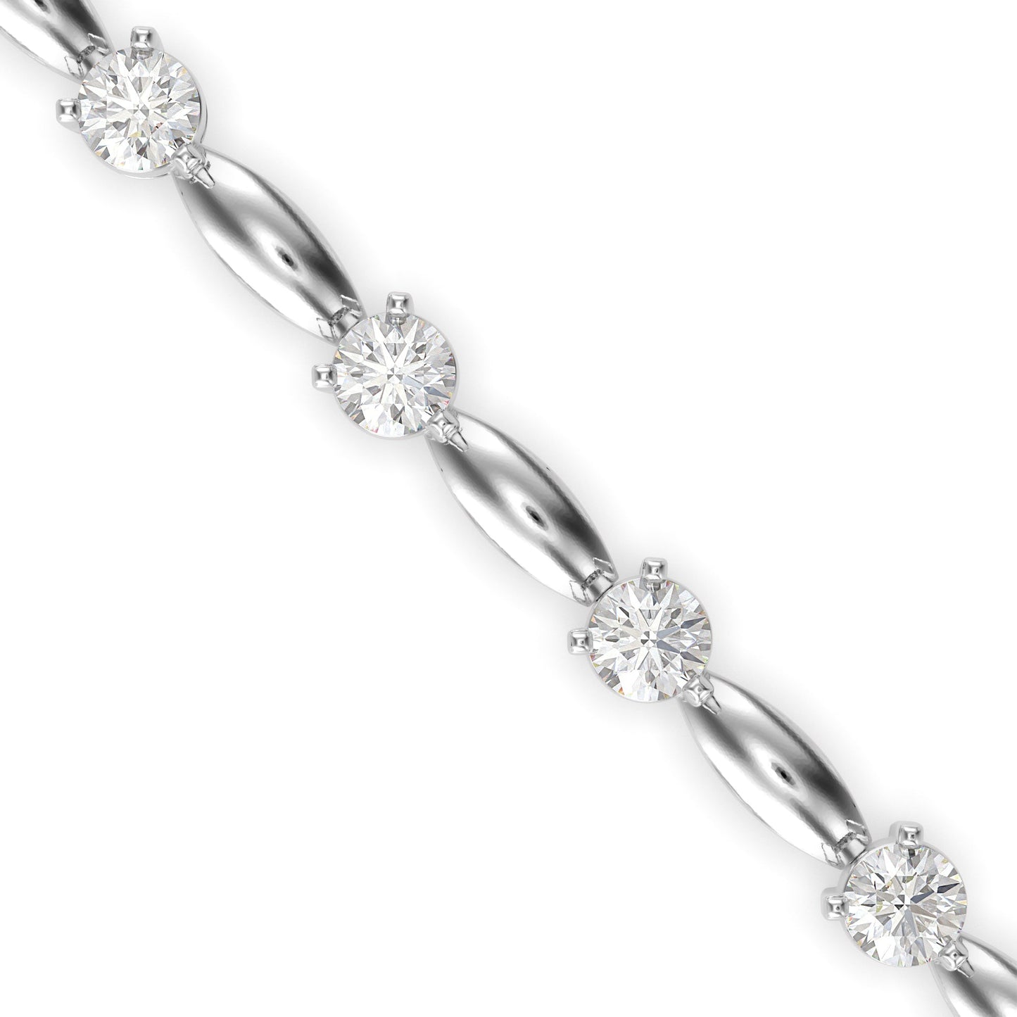 Palisade Tennis Diamond Bracelet White Gold