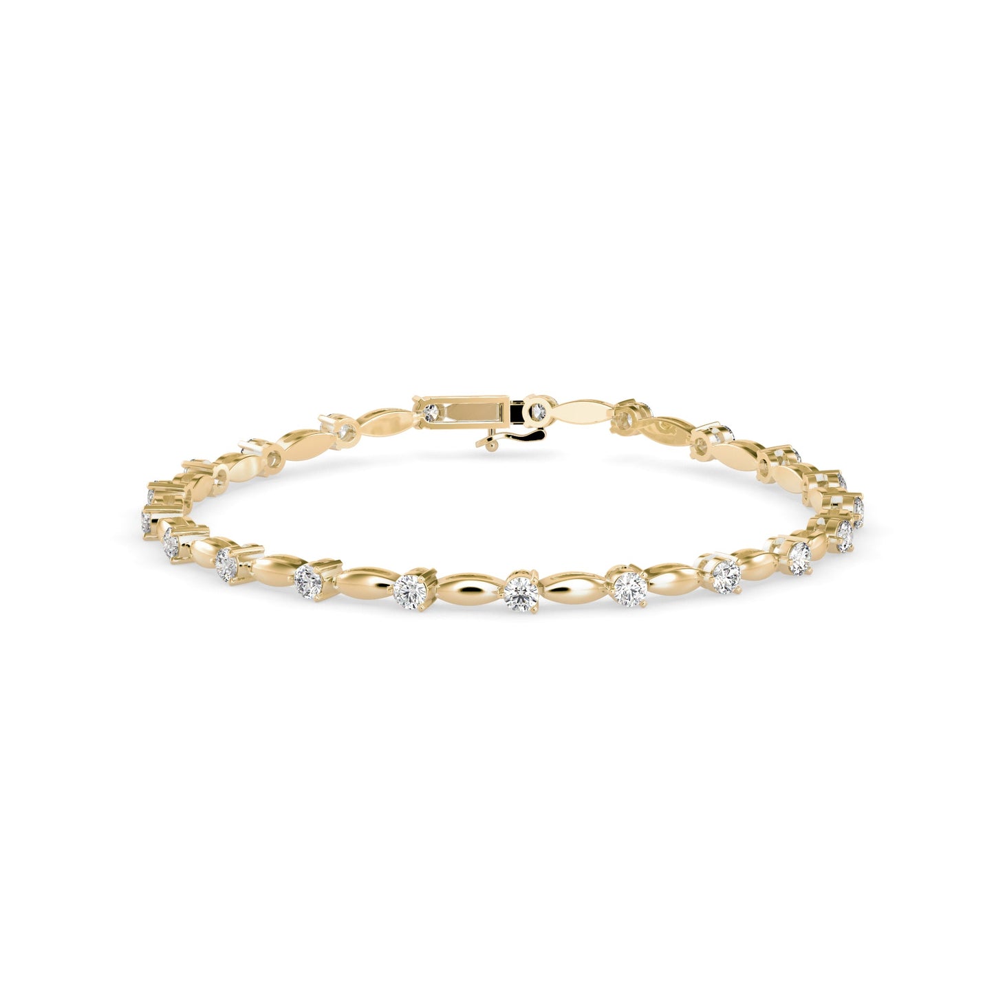 Palisade Tennis Diamond Bracelet Yellow Gold