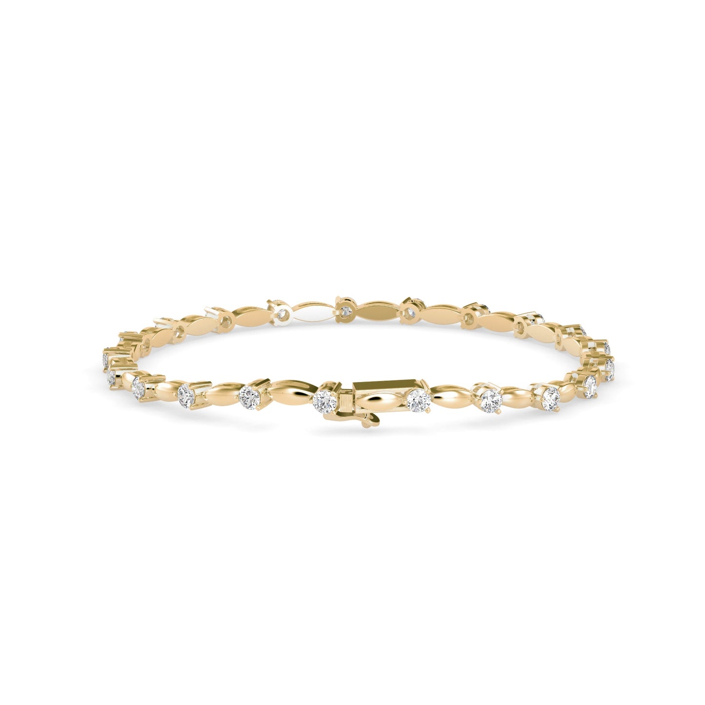 Palisade Tennis Diamond Bracelet Yellow Gold