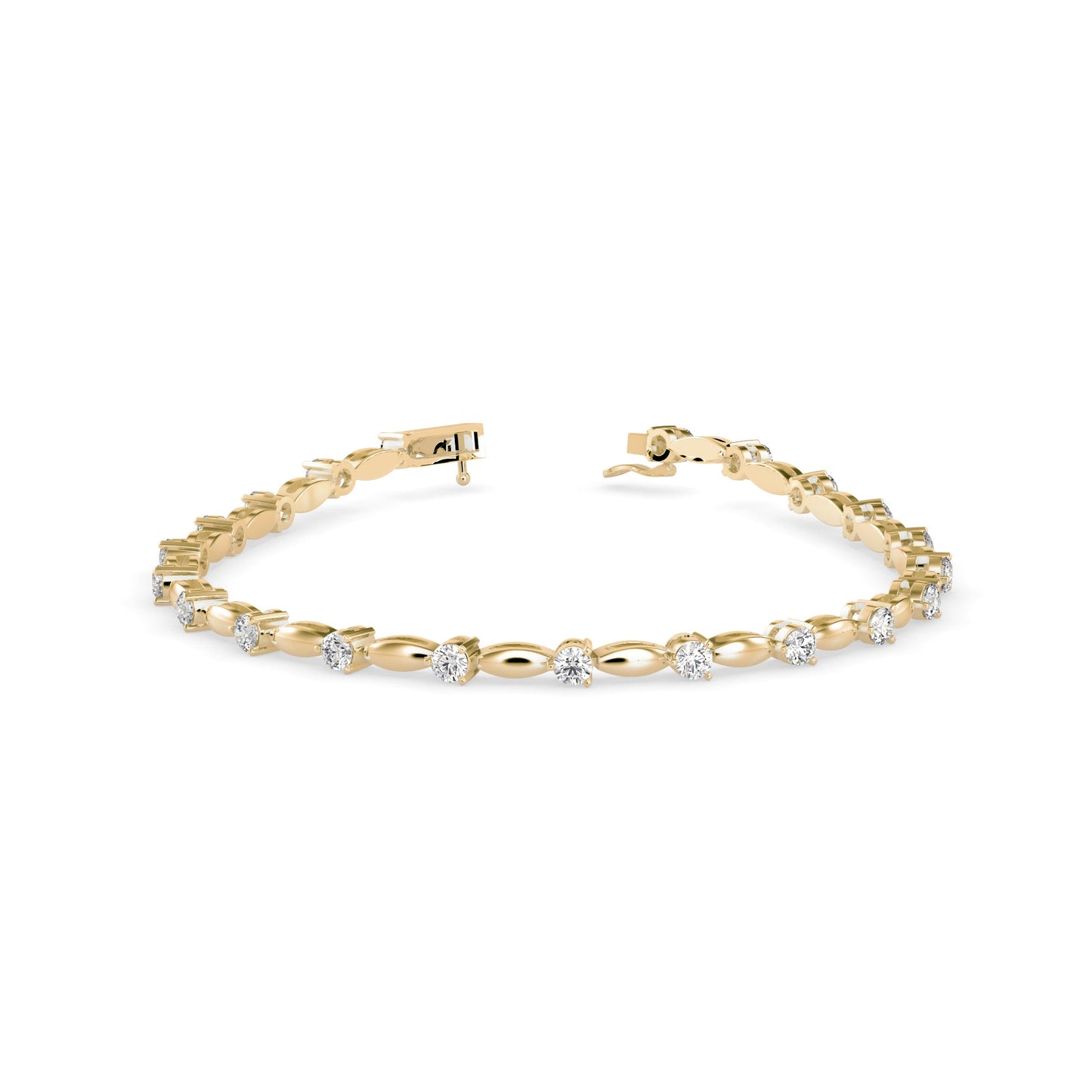 Palisade Tennis Diamond Bracelet Yellow Gold