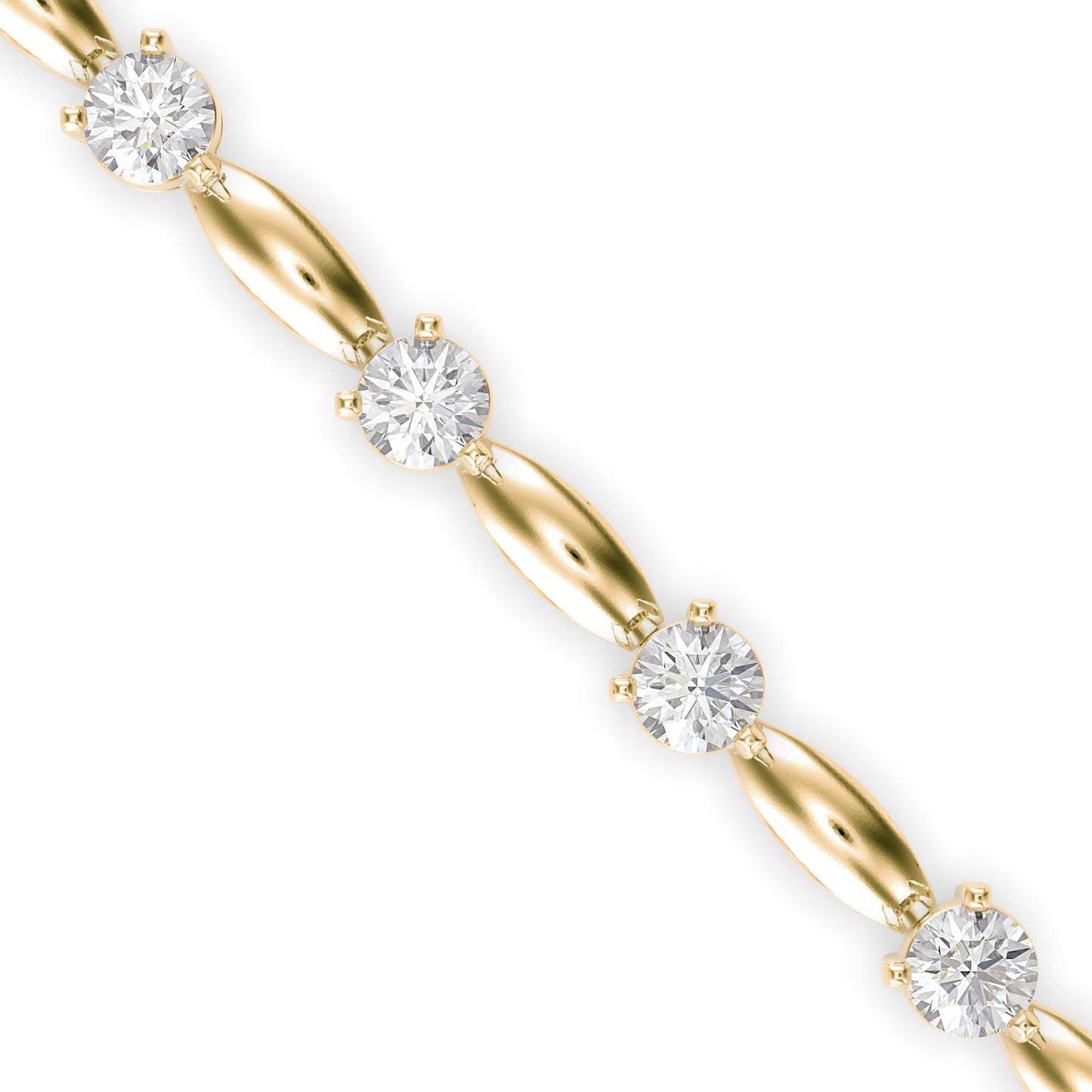 Palisade Tennis Diamond Bracelet Yellow Gold