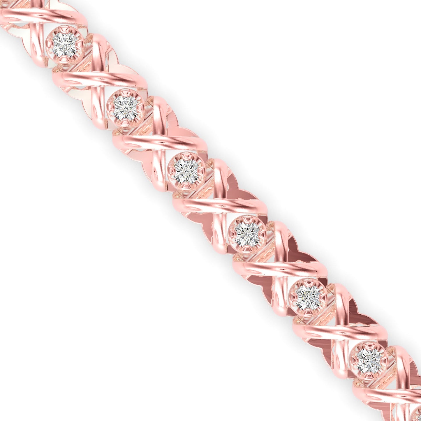 Majesty Diamond Tennis Bracelet Rose Gold