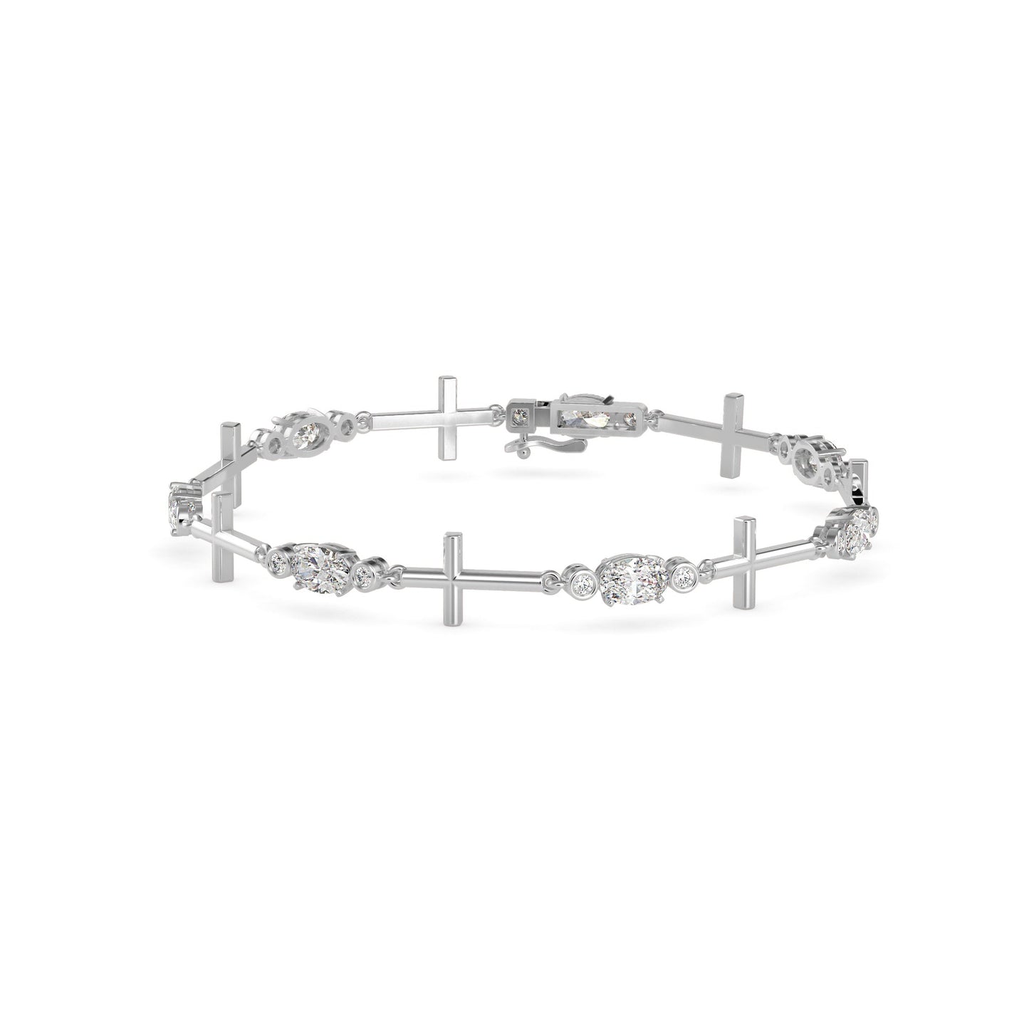 Divine Diamond Tennis Bracelet White Gold
