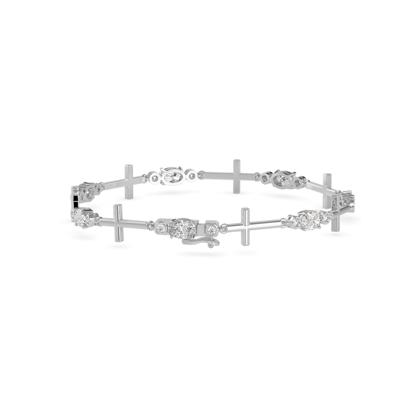 Divine Diamond Tennis Bracelet White Gold