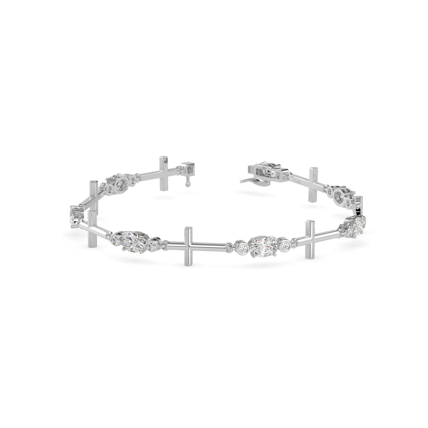 Divine Diamond Tennis Bracelet White Gold