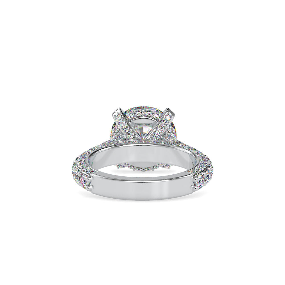 Hefty White Diamond Ring White gold