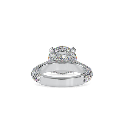 Hefty White Diamond Ring White gold