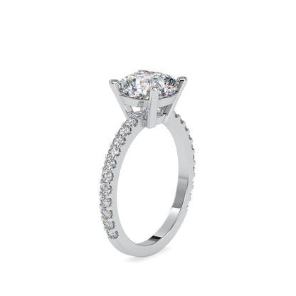 Tsag Prong Diamond Engagement Ring Platinum