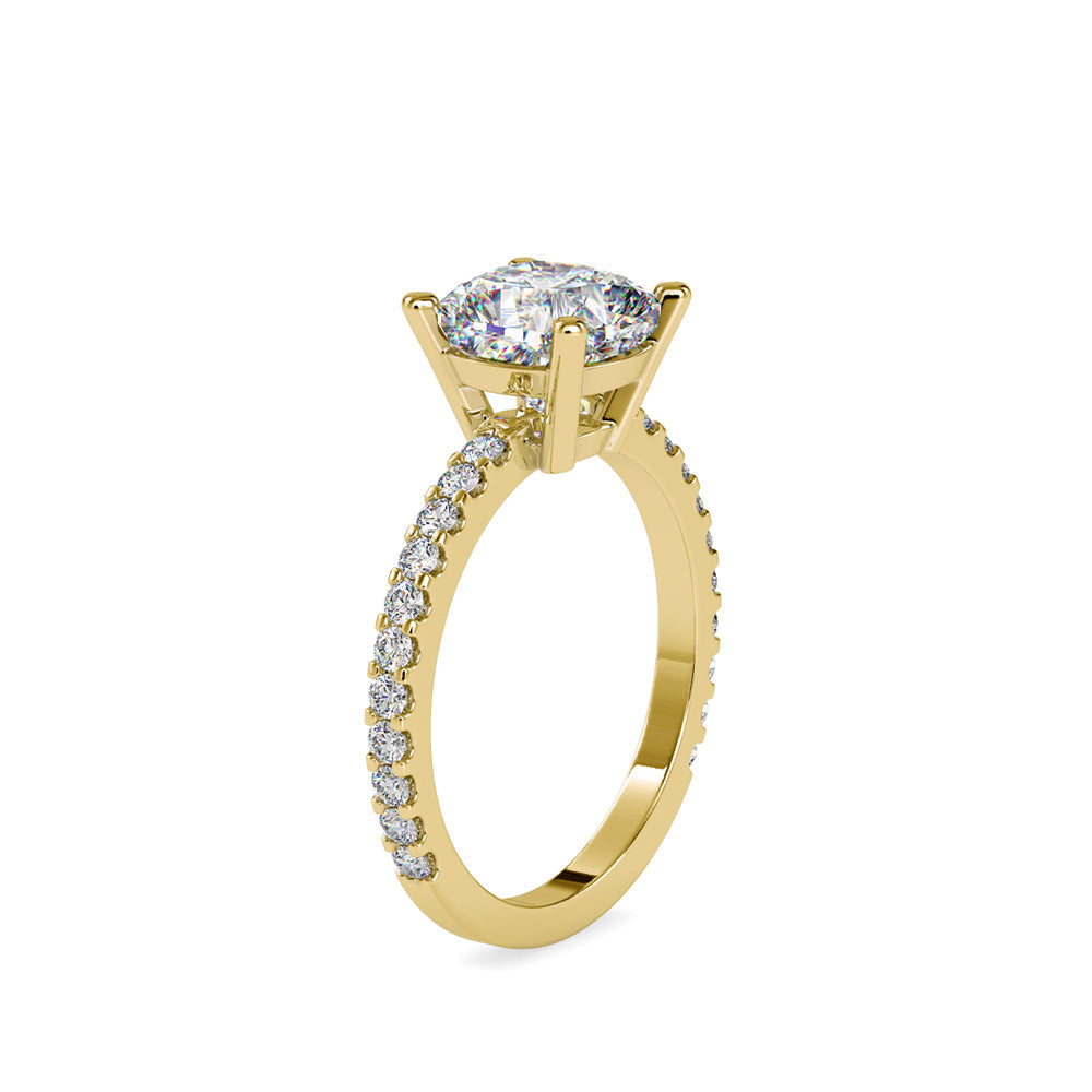 Tsag Prong Diamond Engagement Ring Yellow gold