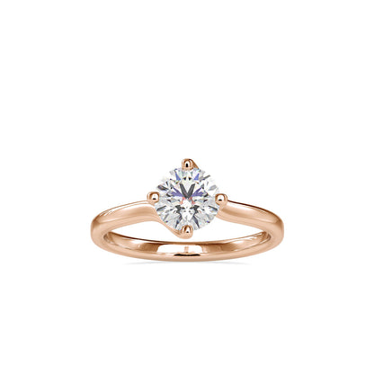 Deific Stone Diamond Ring Rose gold