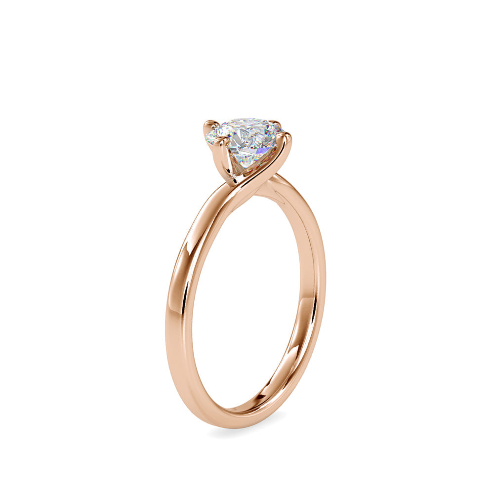 Deific Stone Diamond Ring Rose gold