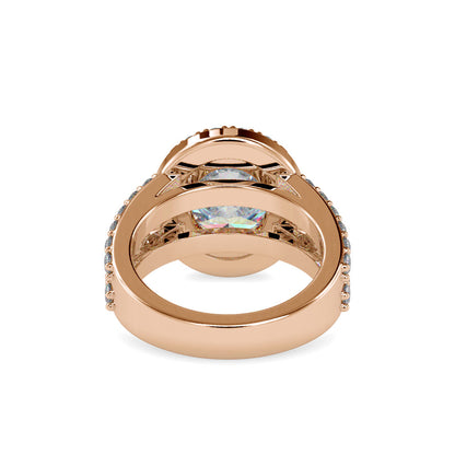 Supreme Diamond Halo Stone Ring Rose gold