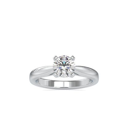 Ceres Round Diamond Ring Platinum