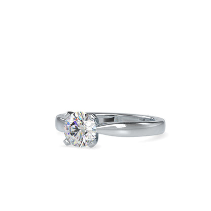 Ceres Round Diamond Ring White gold