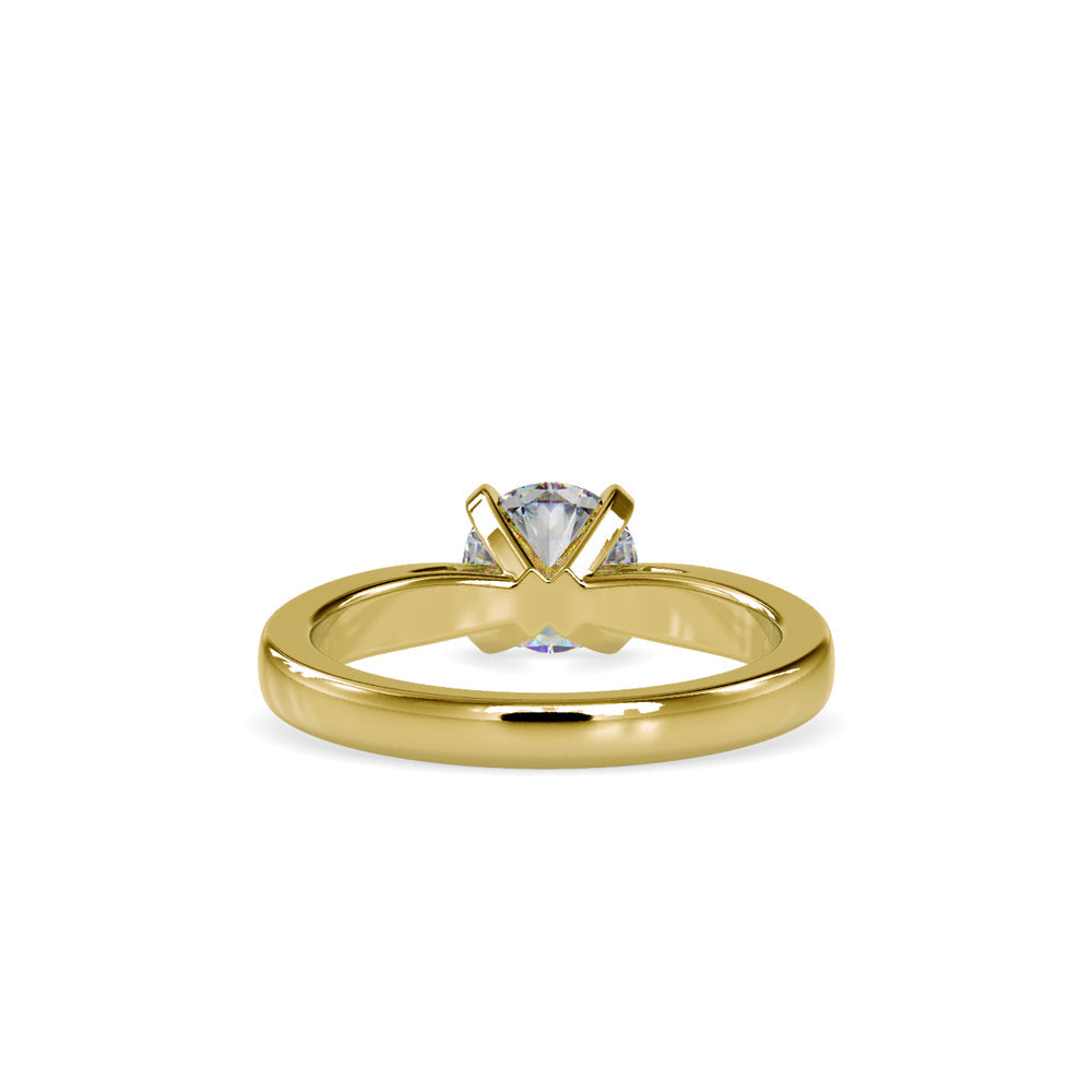 Ceres Round Diamond Ring Yellow gold