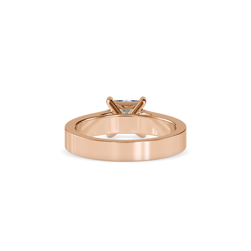 Gala Princess Prong Diamond Ring Rose gold