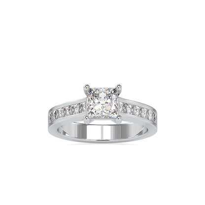 Gala Princess Prong Diamond Ring White gold