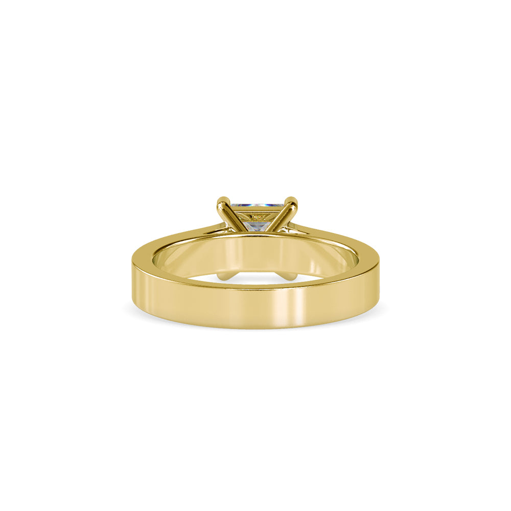 Gala Princess Prong Diamond Ring Yellow gold