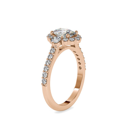 Dianty Stone Engagement Diamond Ring Rose gold