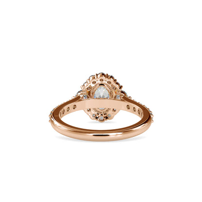 Dianty Stone Engagement Diamond Ring Rose gold