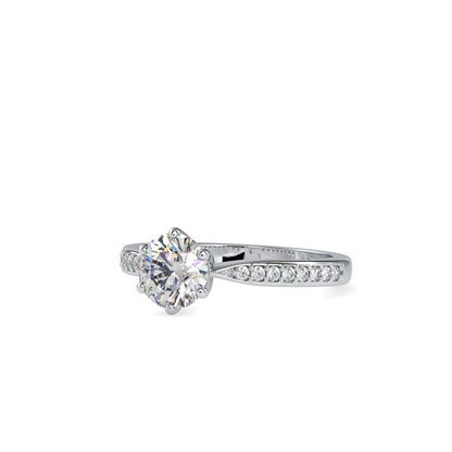 Palatial Stone Diamond Ring Platinum