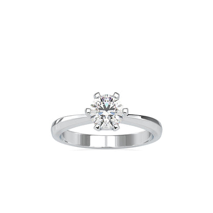 Baronial Diamond Stone Ring White gold