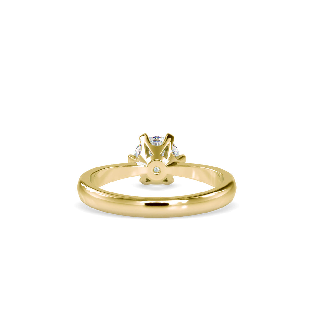 Baronial Diamond Stone Ring Yellow gold