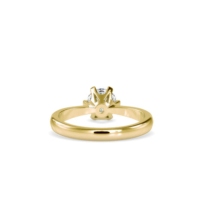 Baronial Diamond Stone Ring Yellow gold