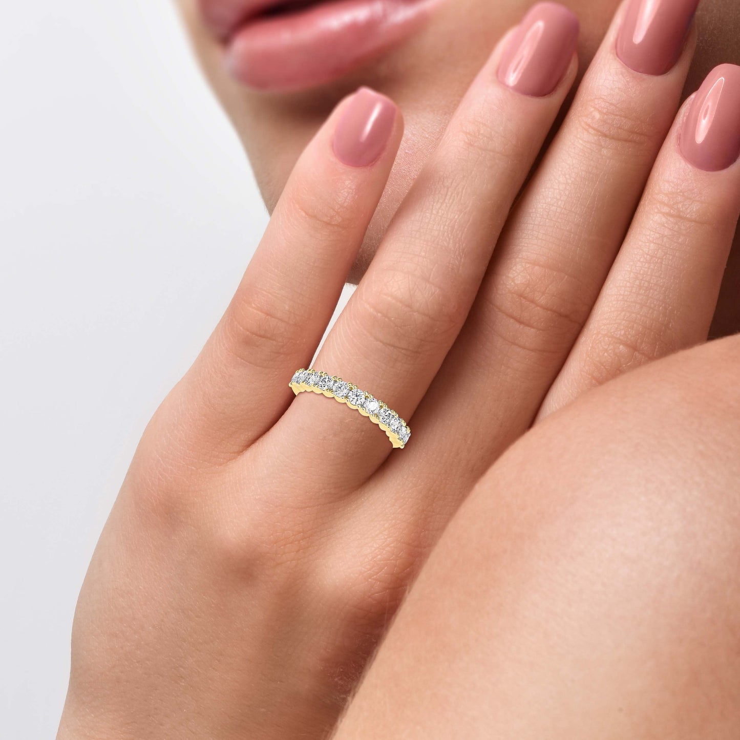 Damsel Tiara Diamond Ring Yellow gold