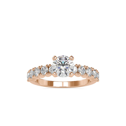 Laurales Prong Diamond Ring Rose gold