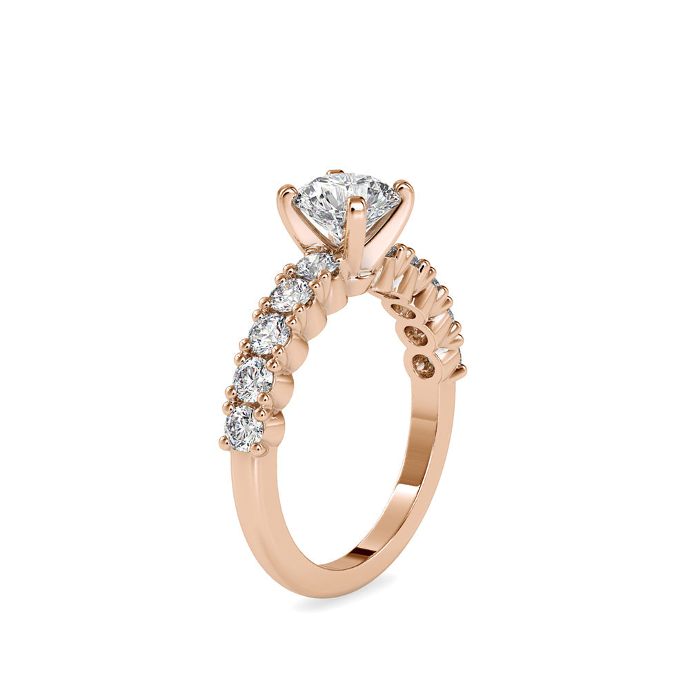 Laurales Prong Diamond Ring Rose gold