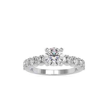 Laurales Prong Diamond Ring White gold