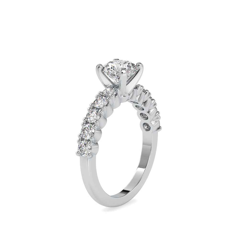 Laurales Prong Diamond Ring White gold