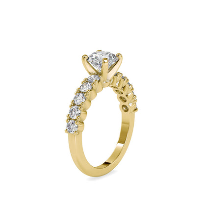 Laurales Prong Diamond Ring Yellow gold