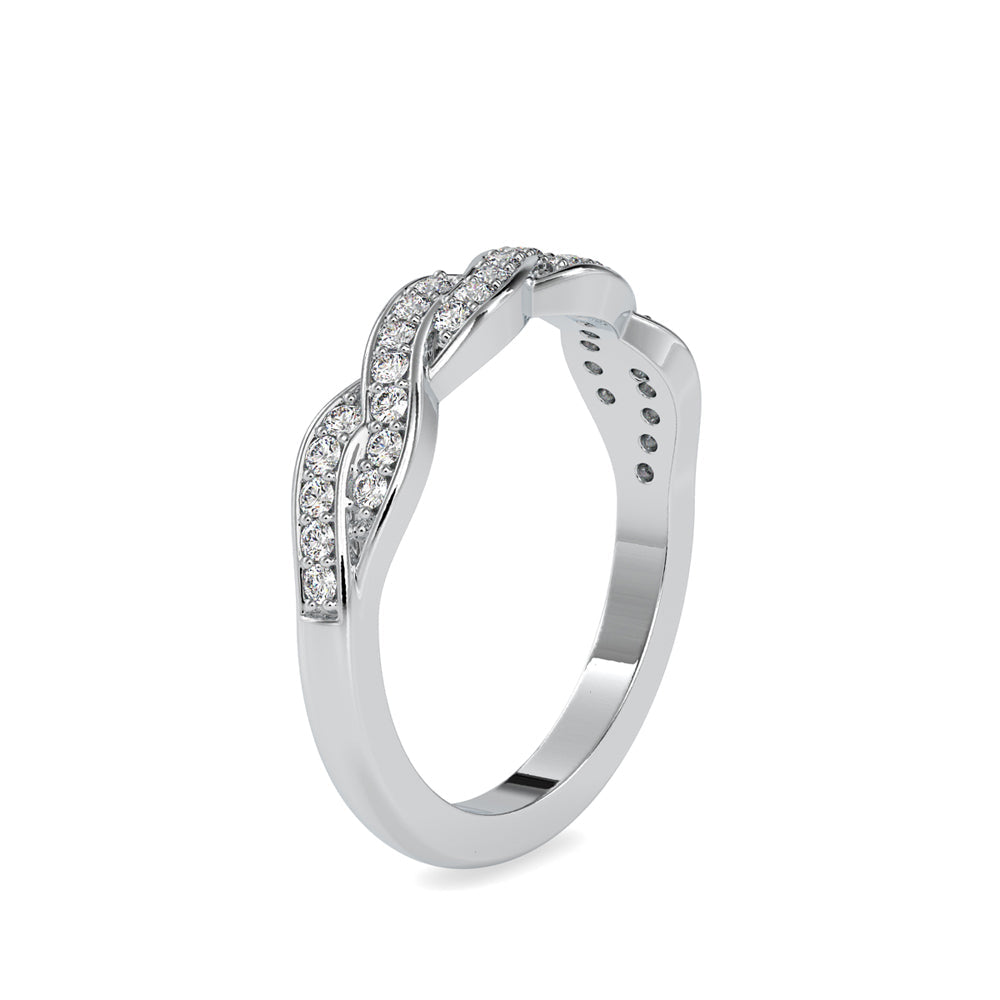 Infinity Chaplet Diamond Ring White gold