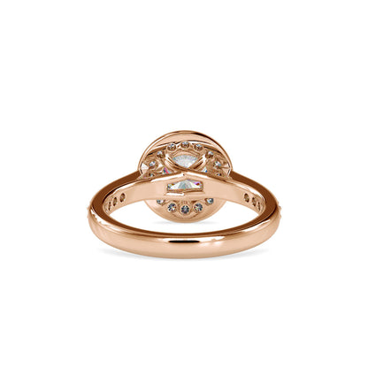 Matron Diamond Stone Engagement Ring Rose gold