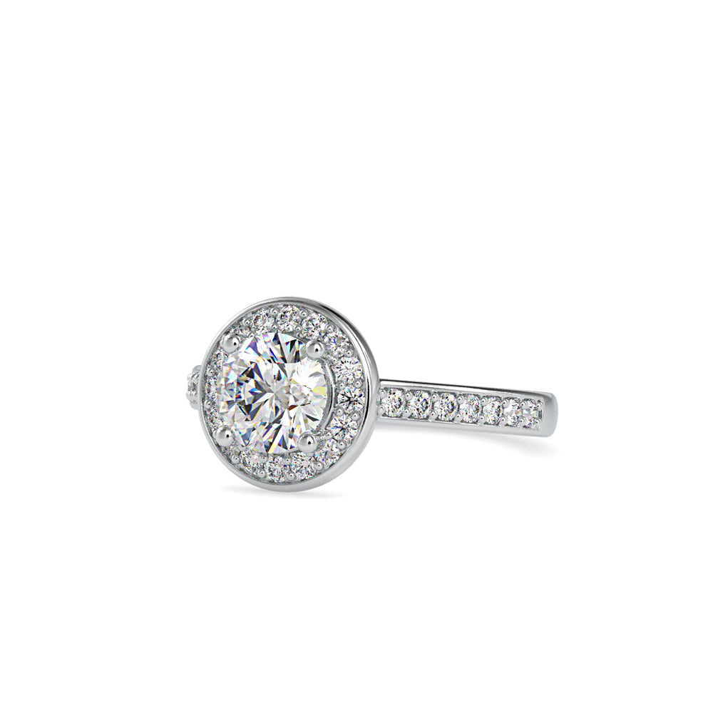 Matron Diamond Stone Engagement Ring White gold