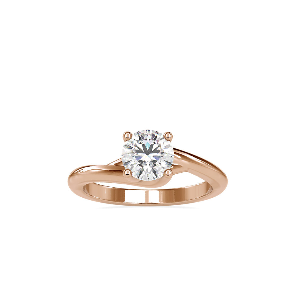 Consort Prong Diamond Ring Rose gold