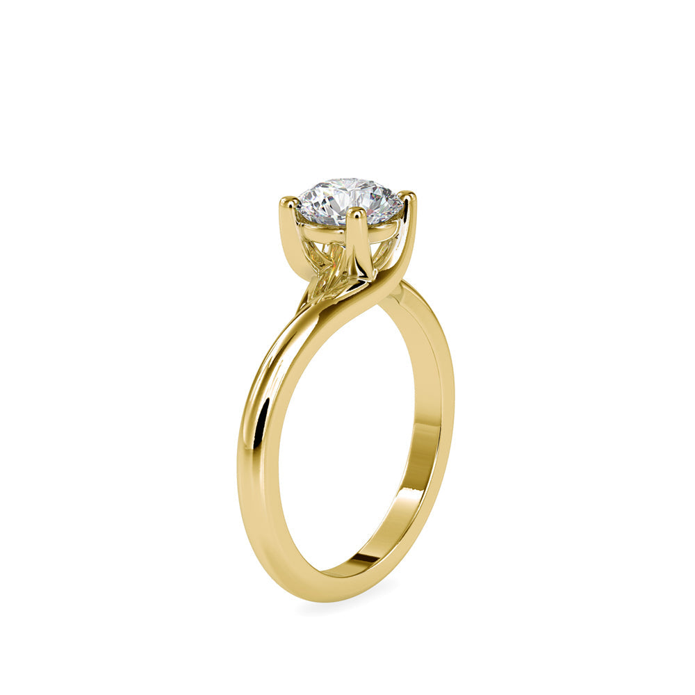 Consort Prong Diamond Ring Yellow gold