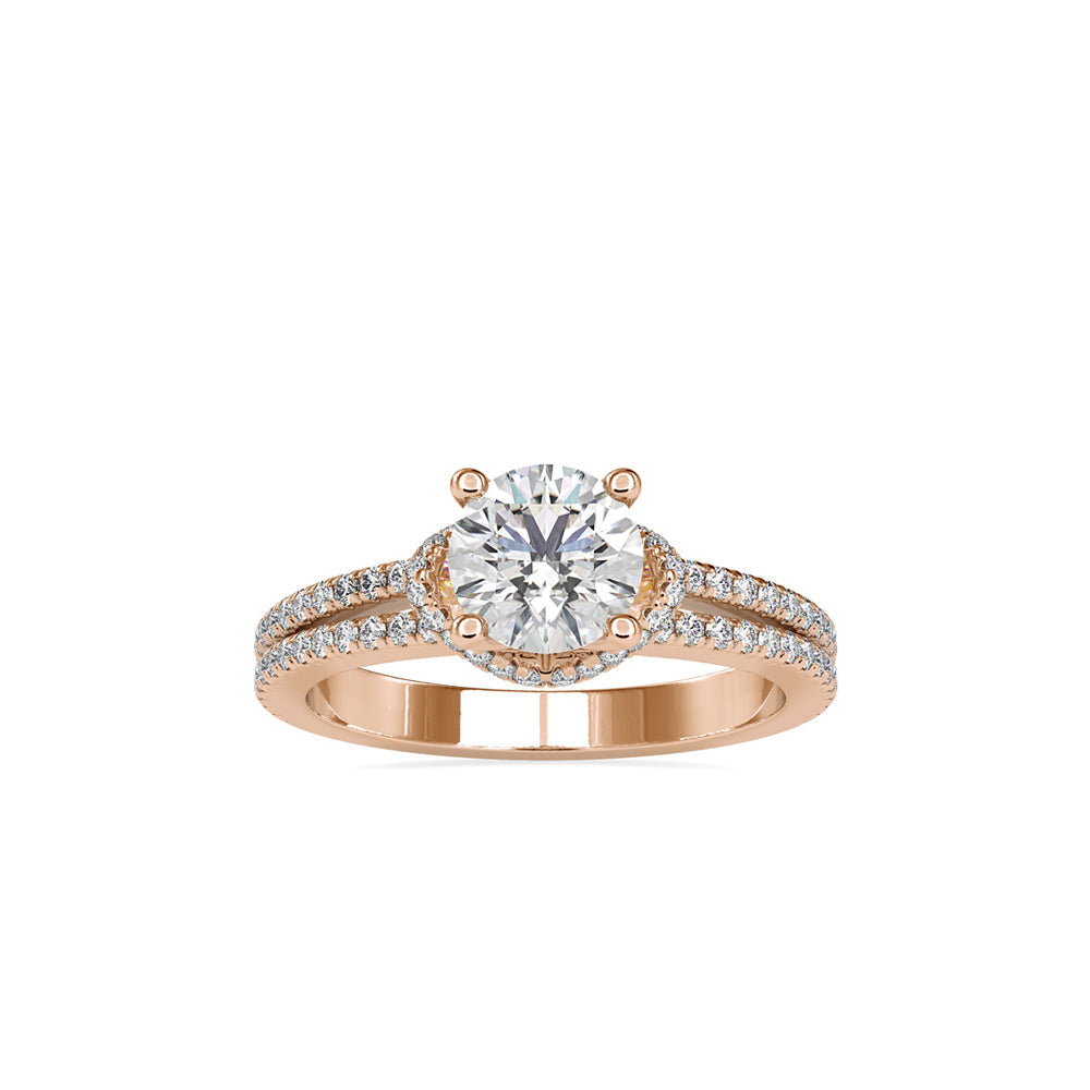 Diva Stone Diamond Ring Rose gold