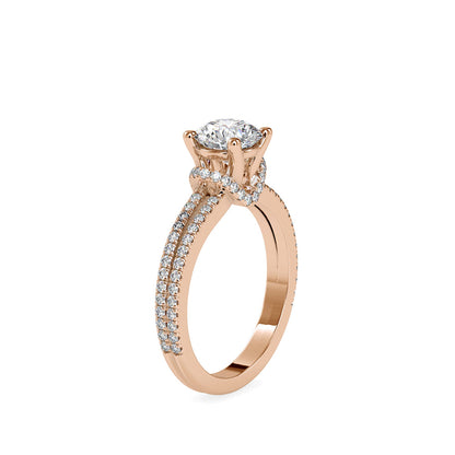 Diva Stone Diamond Ring Rose gold