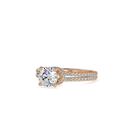 Diva Stone Diamond Ring Rose gold