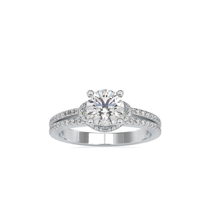 Diva Stone Diamond Ring White gold