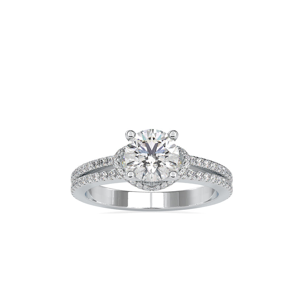 Diva Stone Diamond Ring Platinum