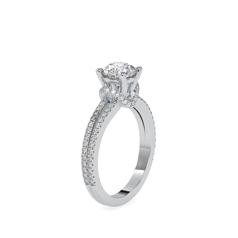 Diva Stone Diamond Ring White gold