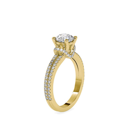 Diva Stone Diamond Ring Yellow gold