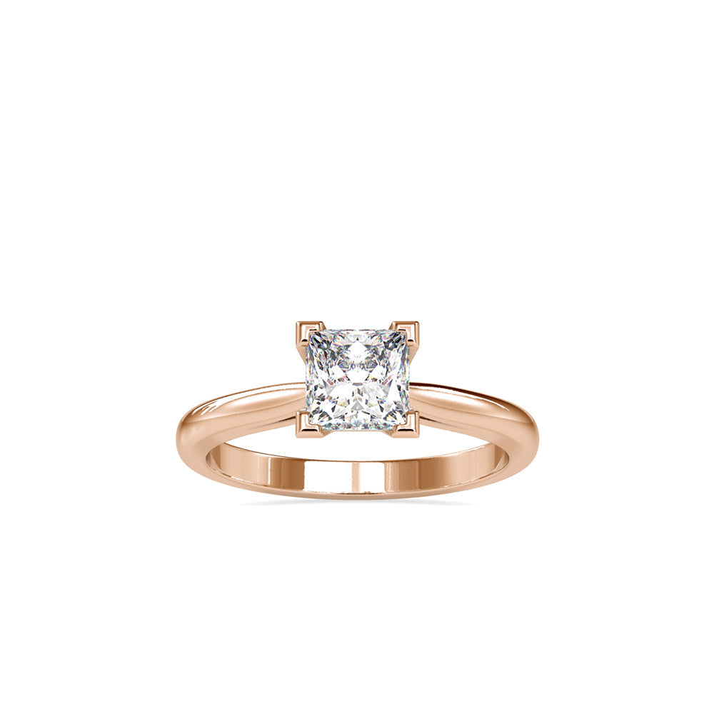 Sovereign Princess Diamond Ring Rose gold