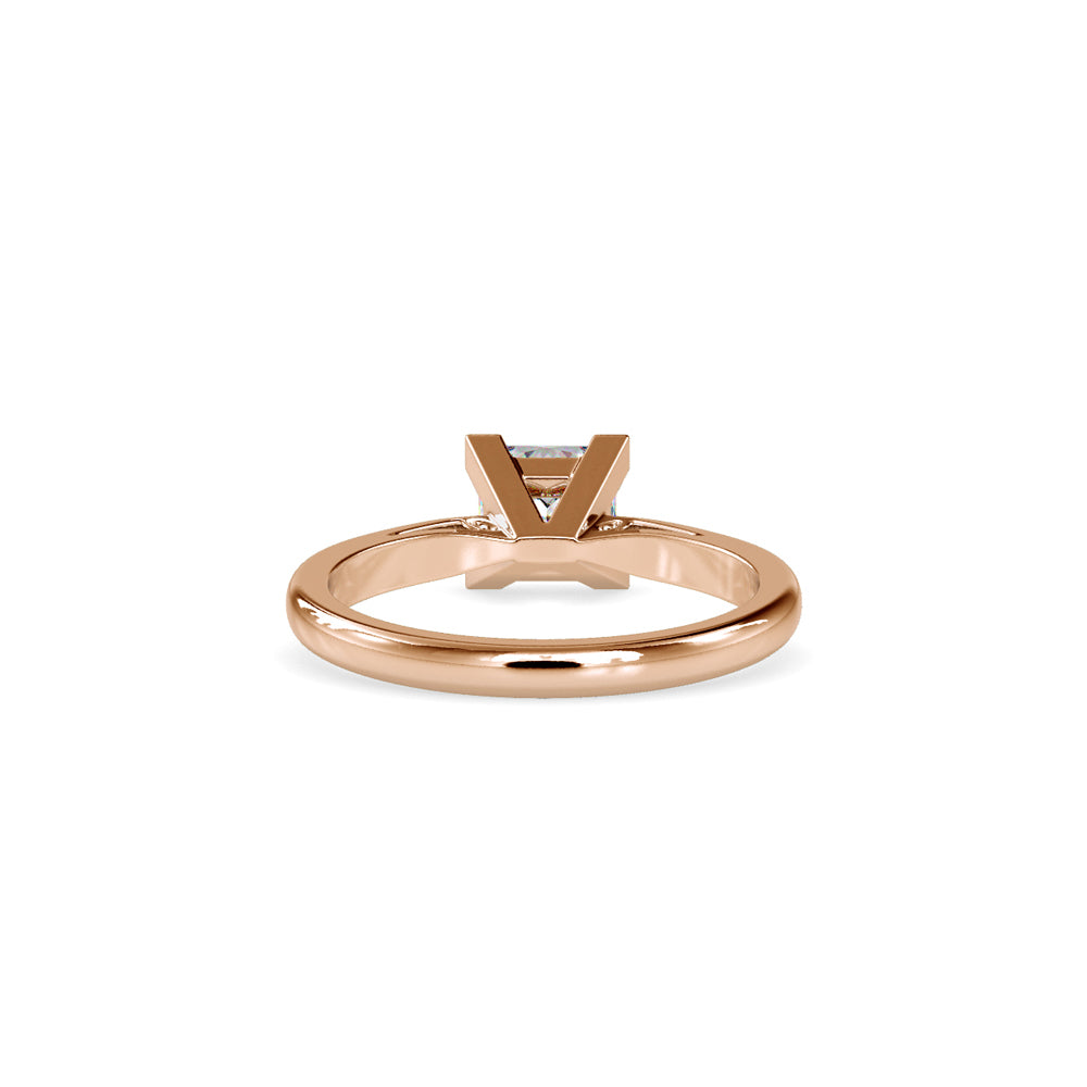 Sovereign Princess Diamond Ring Rose gold